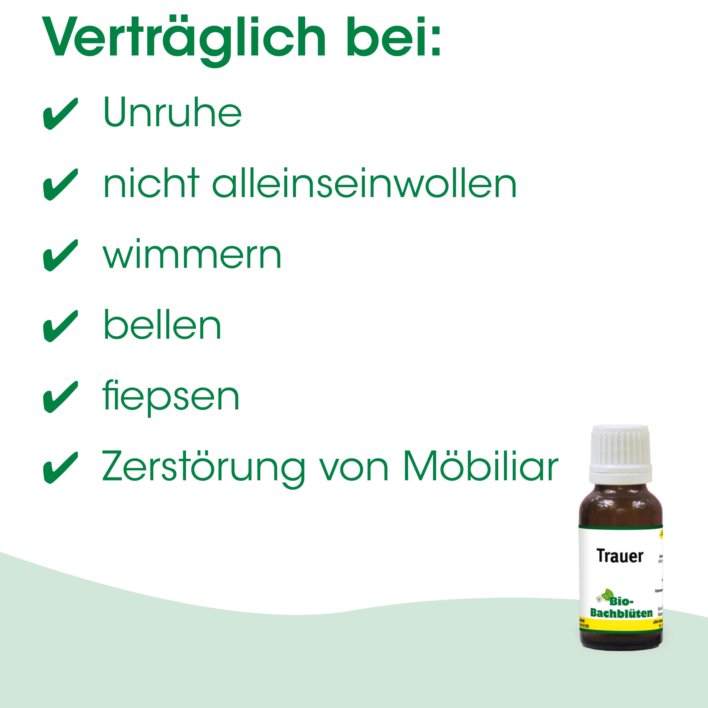 Kaufort, Traueröl, Bio-Bachblüten, Flasche, Etikett