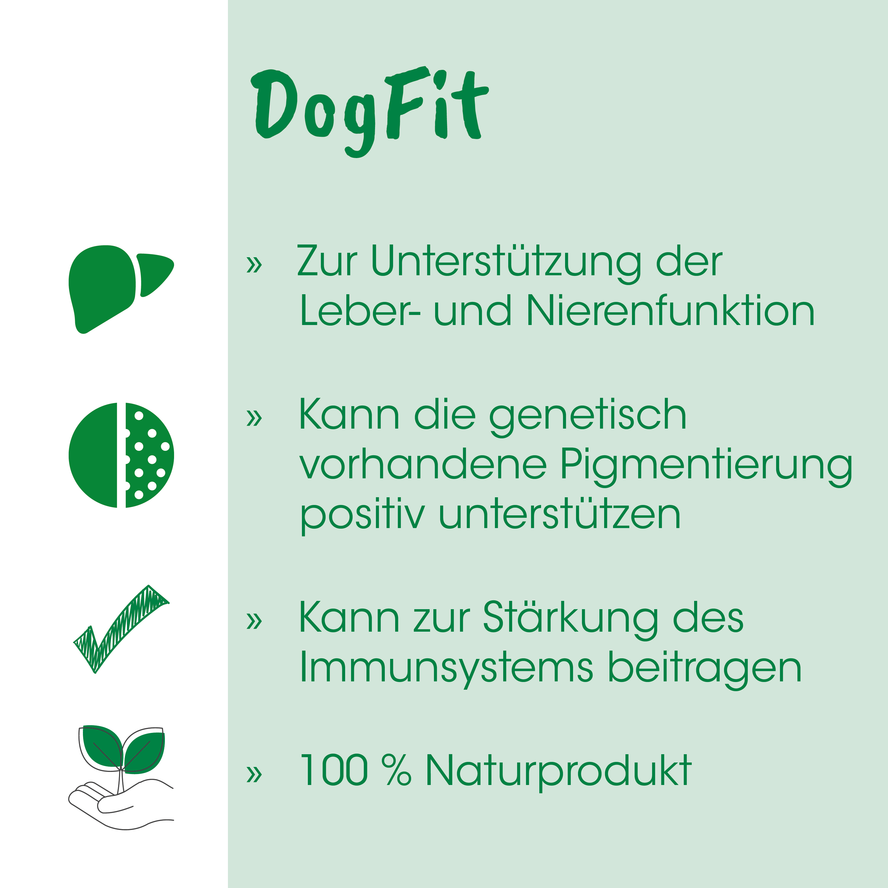 DogFit, Leber, Nierenfunktion, Pigmentierung, Naturprodukt