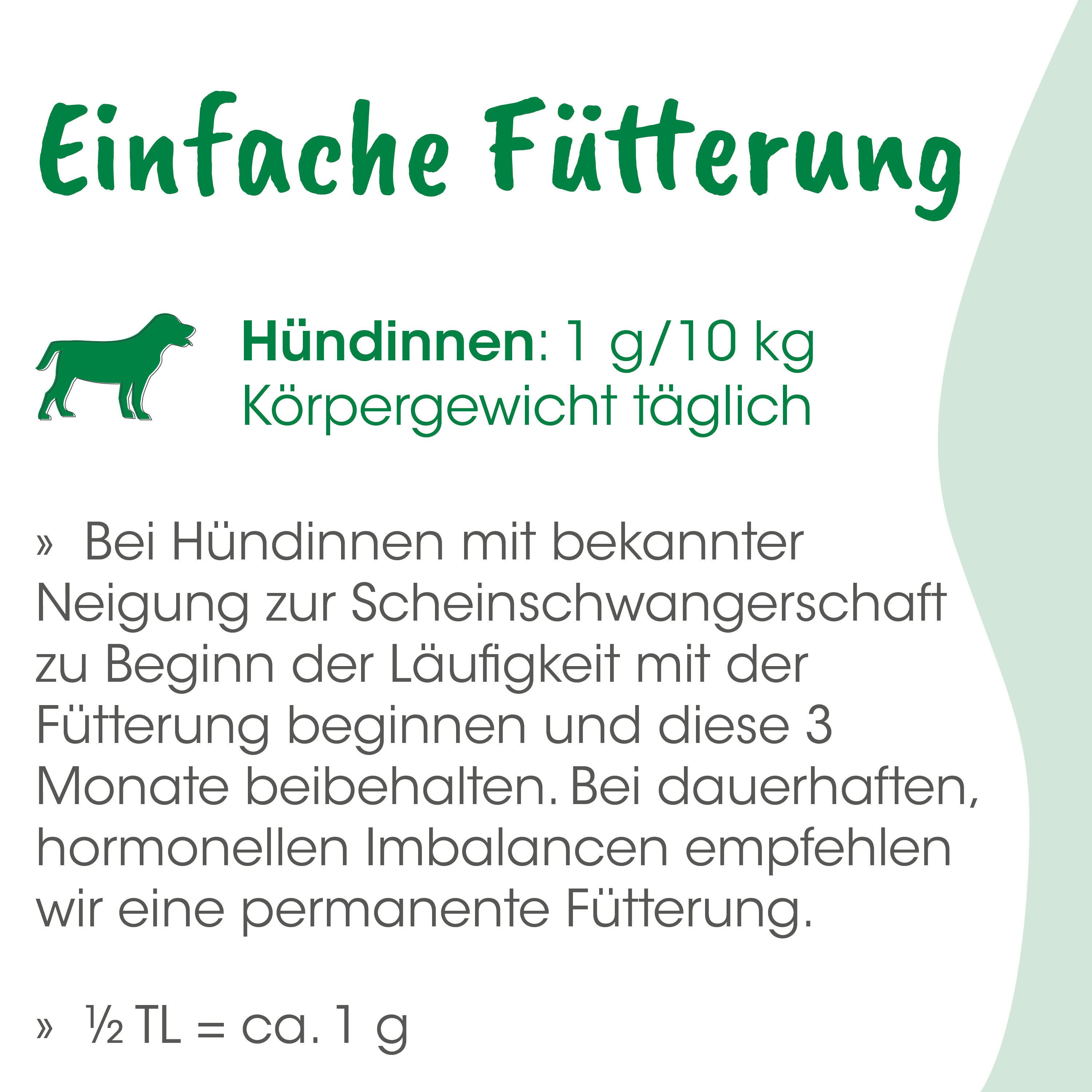 Hund, Futter, Tierfutter, Körner, 1 g/10 kg
