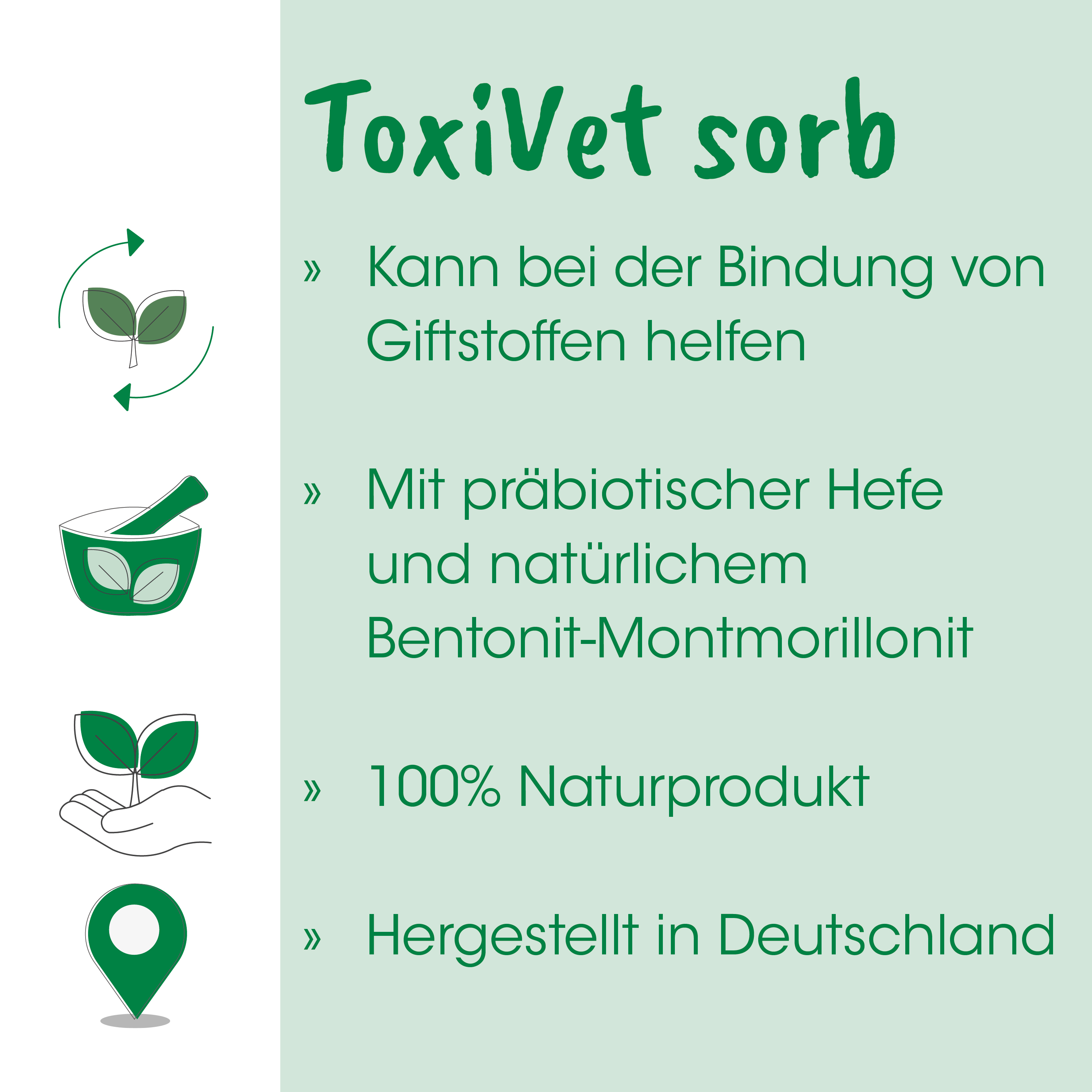 ToxiVet Sorb, Botanisch, Grün, Natürlich, Deutschland
