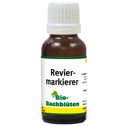 Reviermarkierer, Bio-Bachblüten, Bachblüten, Tropfen, Flasche