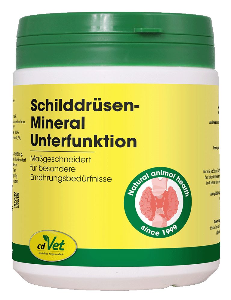Schilddrüsen-Minéral-Unterfunktion, Mineralische Nahrungsergänzung, Tiergesundheit, Haustiergesundheit, cdVet