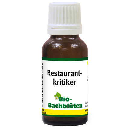 Bio-Bachblüten Restaurantkritiker 20 ml Bio-Bachblüten Restaurantkritiker 20 ml