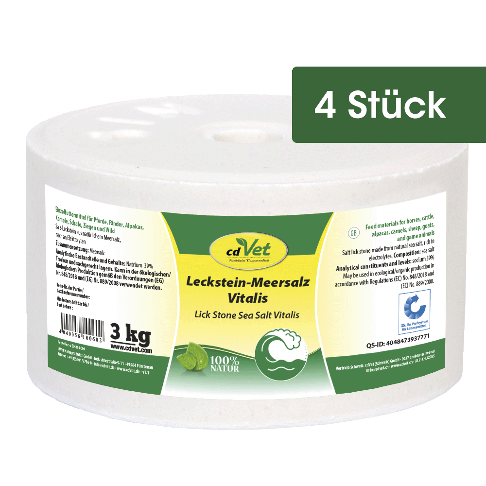 Leckstein Meersalz Vitalis 3 kg  (4 St.)