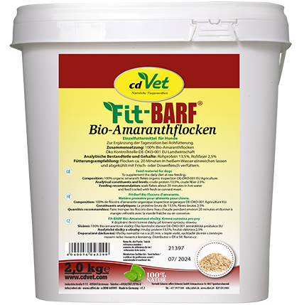 Futter, Tierfutter, Amaranthflocken, Bio, Hunde