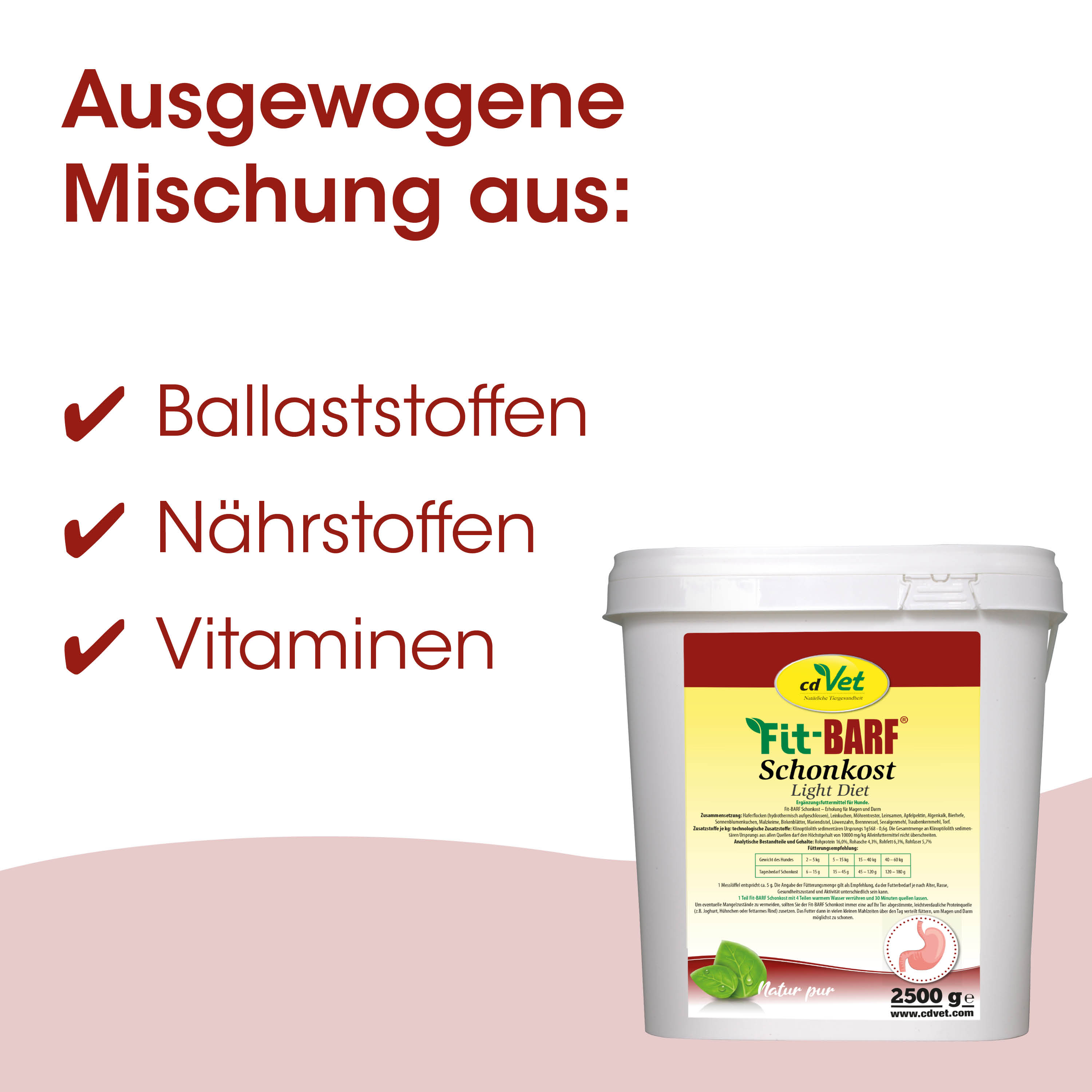 Ballaststoffe, Nährstoffe, Vitamine, Ergänzungsmittel, Futterzusatz
