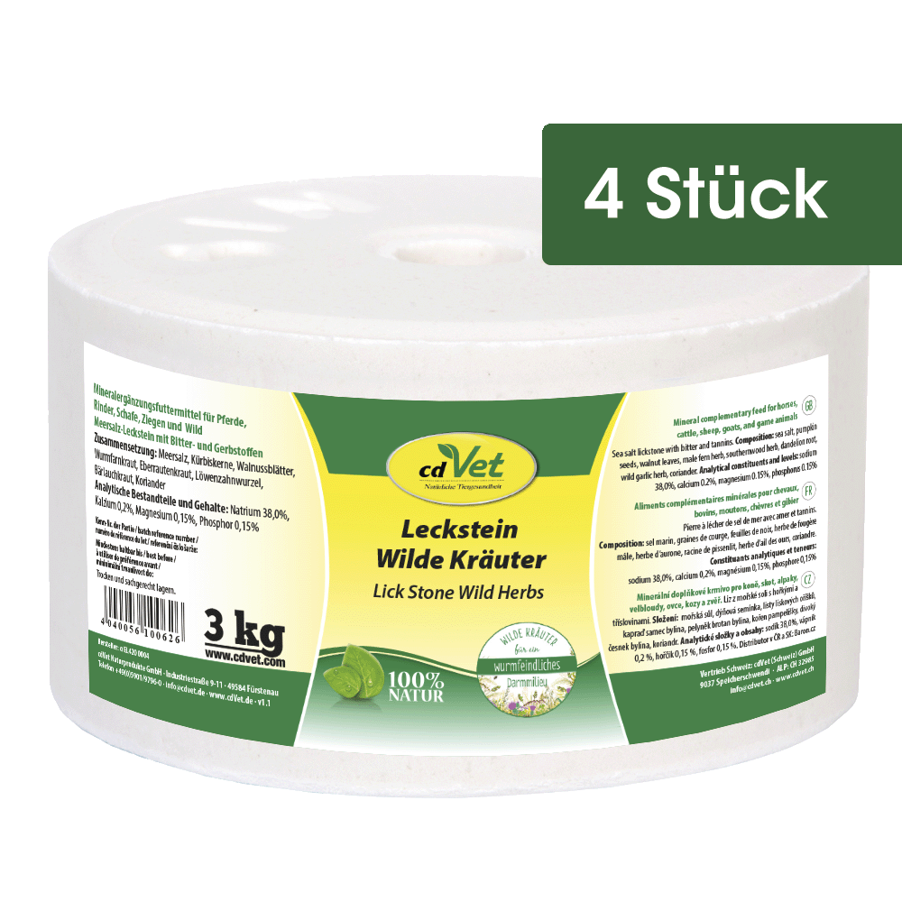 Leckstein Wilde Kräuter 3 kg (4 St.)