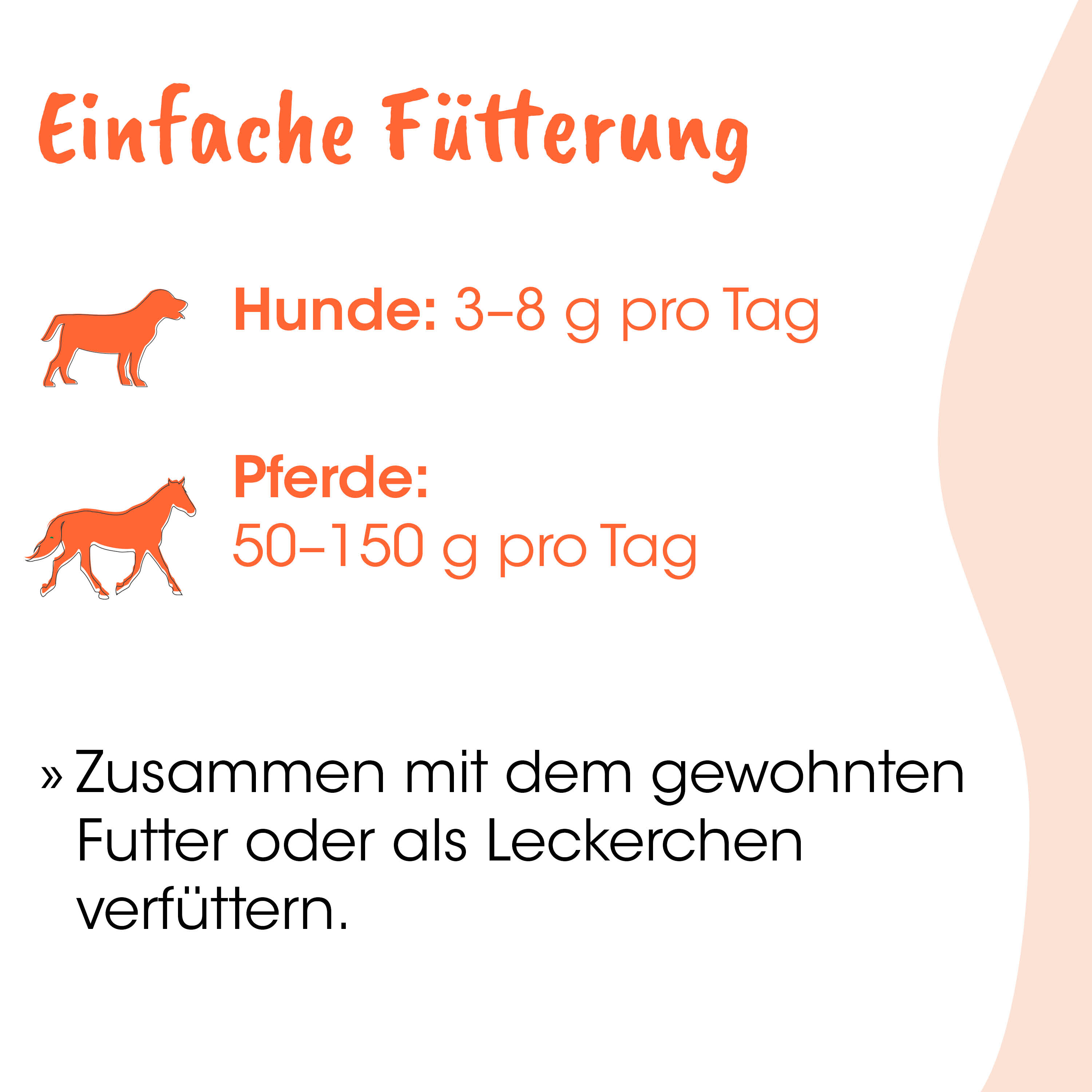Hunde-Fütterung, Pferde-Fütterung, Futterempfehlung, Tierfutter, Futteraufwand