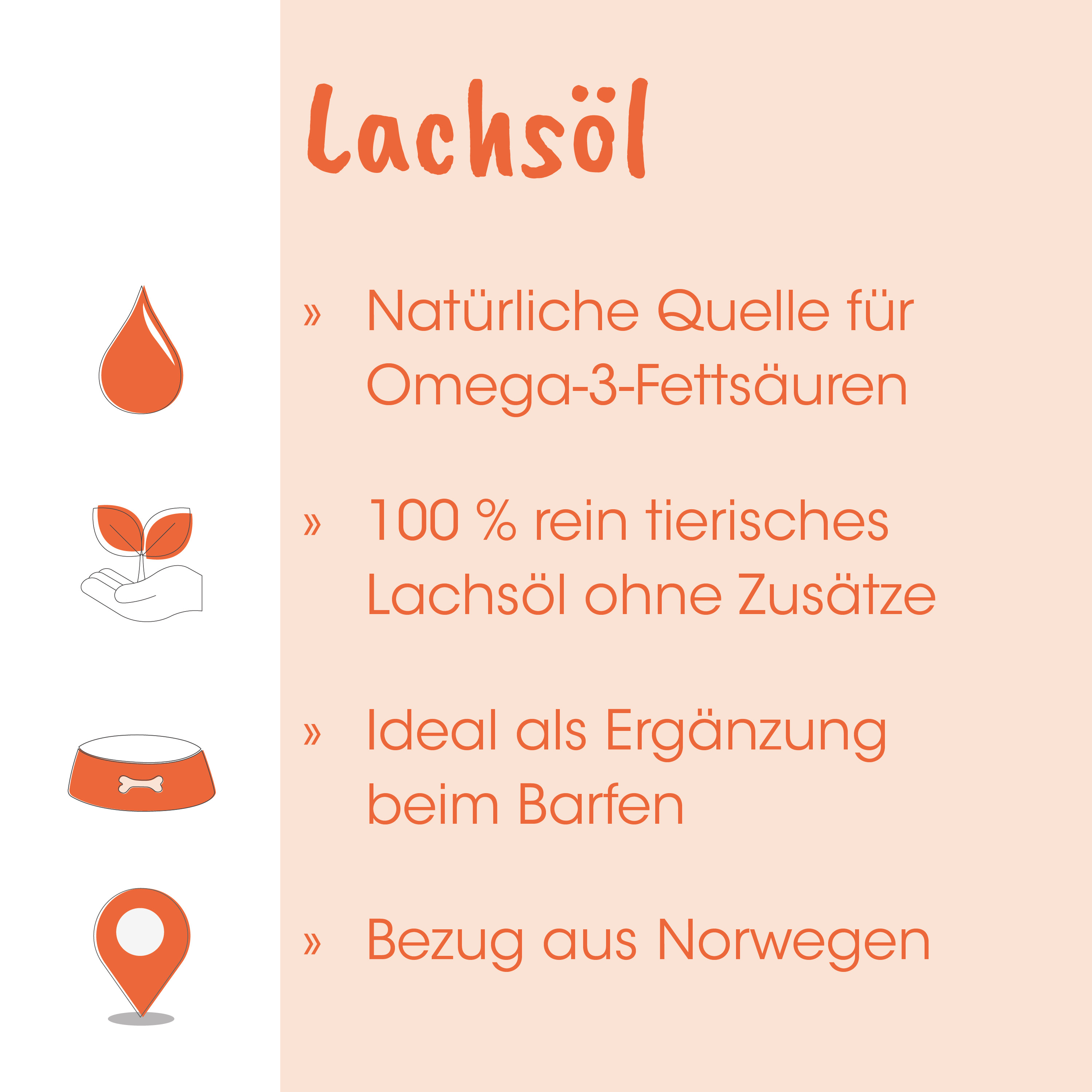 Lachsöl, Omega-3, Fischöl, natürlich, tierisch frei von Zusätzen