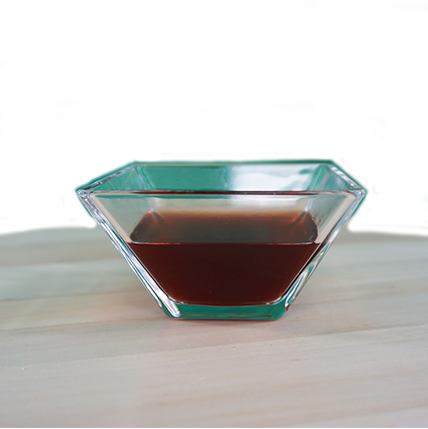 glas, schale, rotes Getränk, würfelförmig, transparent