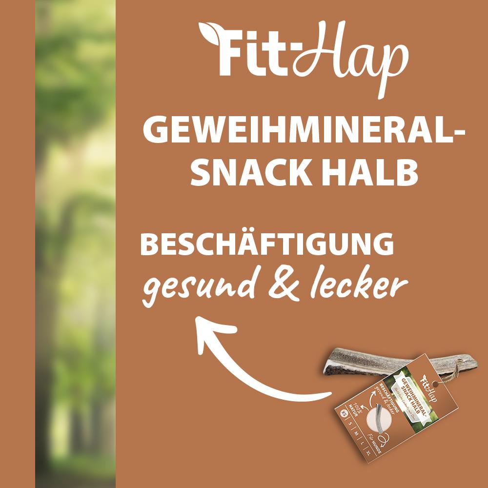 Fit-Hap Geweihmineral-Snack halb XS (25-50 g) Fit-Hap Geweihmineral-Snack halb XS (25-50 g)