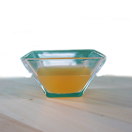 Schüssel, Glasschale, Glasbehälter, orangefarben, transparent