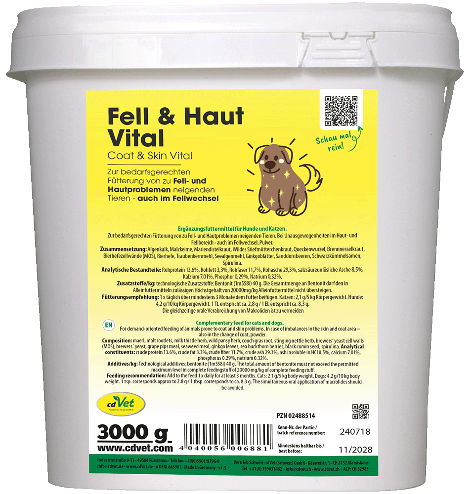 Fell & Haut Vital Hund & Katze 3 kg