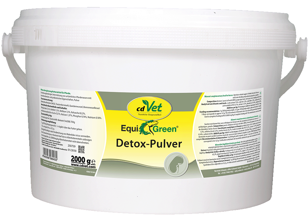 Detox-Pulver, EquiGreen, cdVet, Pferd, Mineralstoffpulver