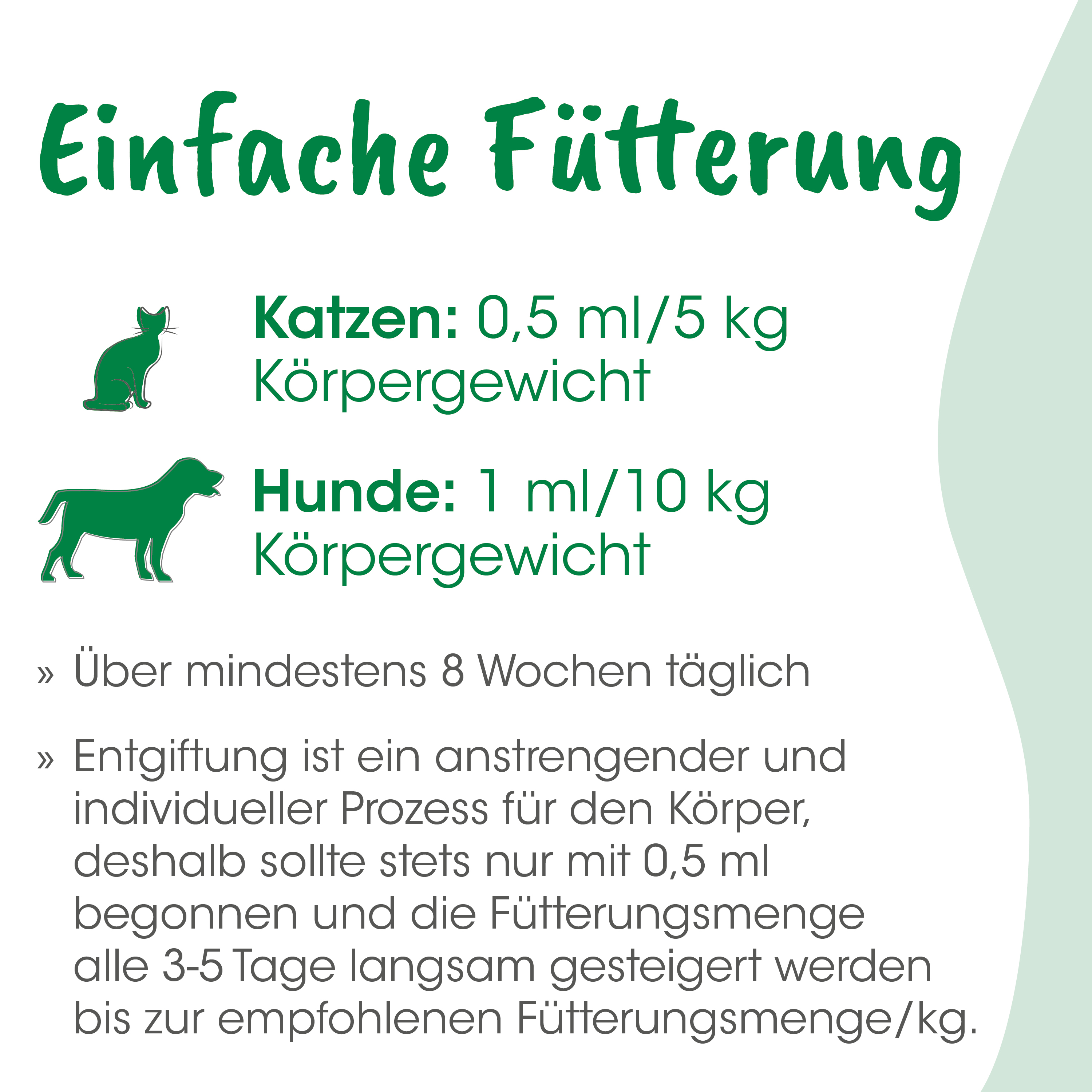 Katzenfutter, Katzenfuttergröße, Katzenfuttermenge, Hundefutter, Hundefuttermenge