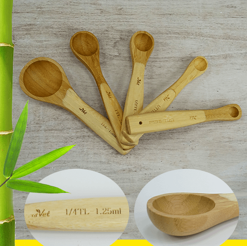 Dosierlöffel-Set aus Bambus Dosierlöffel-Set aus Bambus