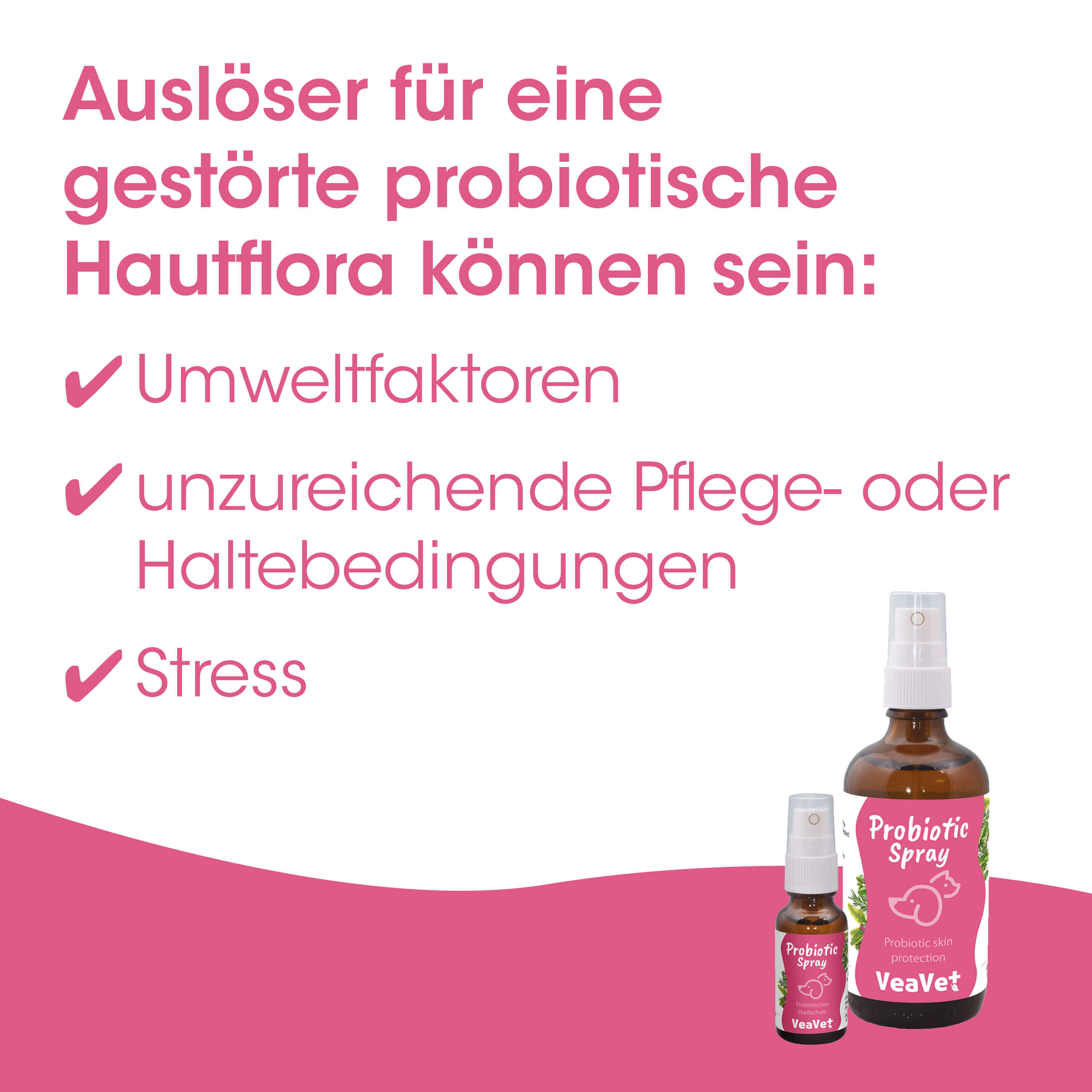 Probiotischer Sprüh, Hautschutz, Dermatologieprodukt, Hautpflege, Probiotisches Spray