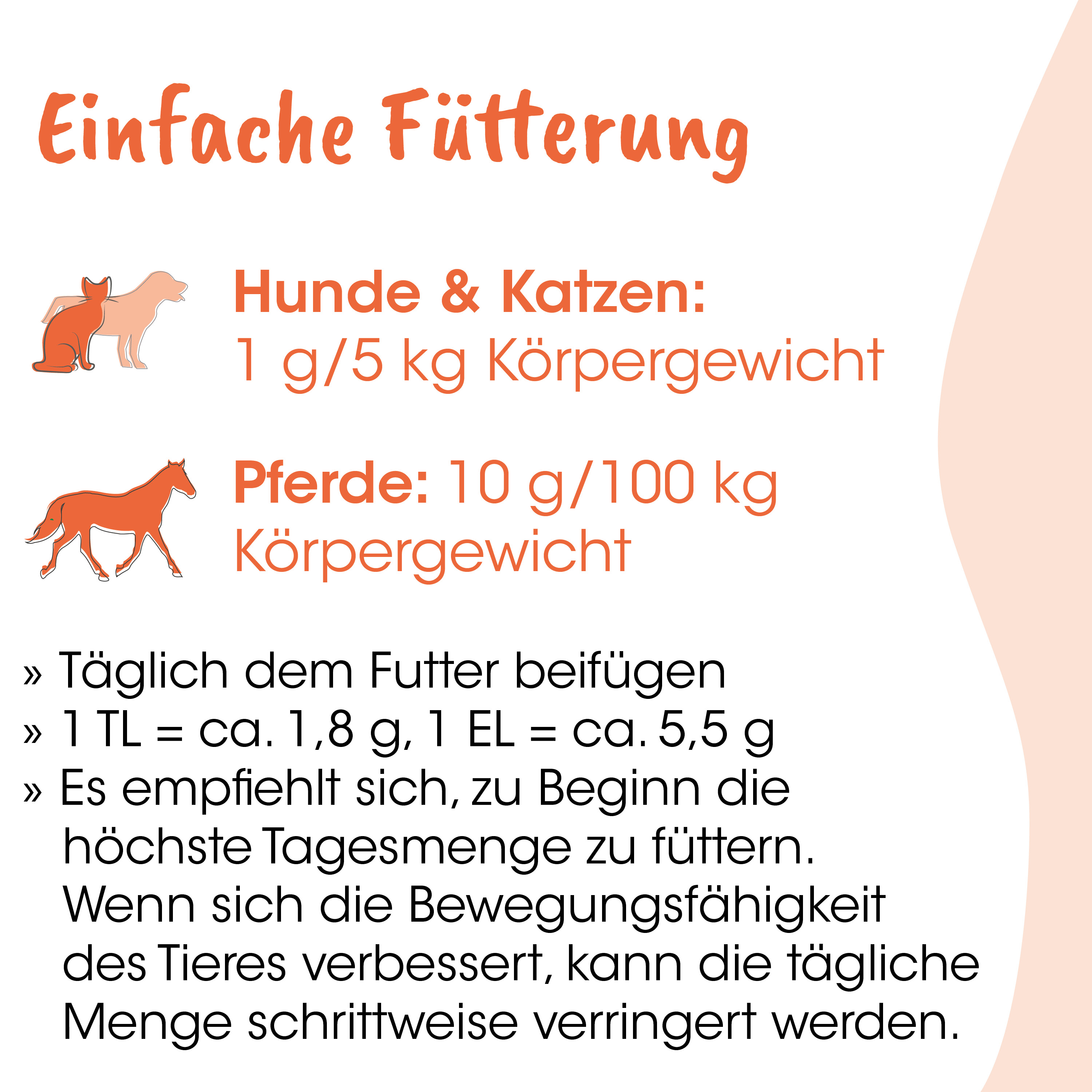 infografik, tierbedarf, fütterung, hunde & katzen, pferde