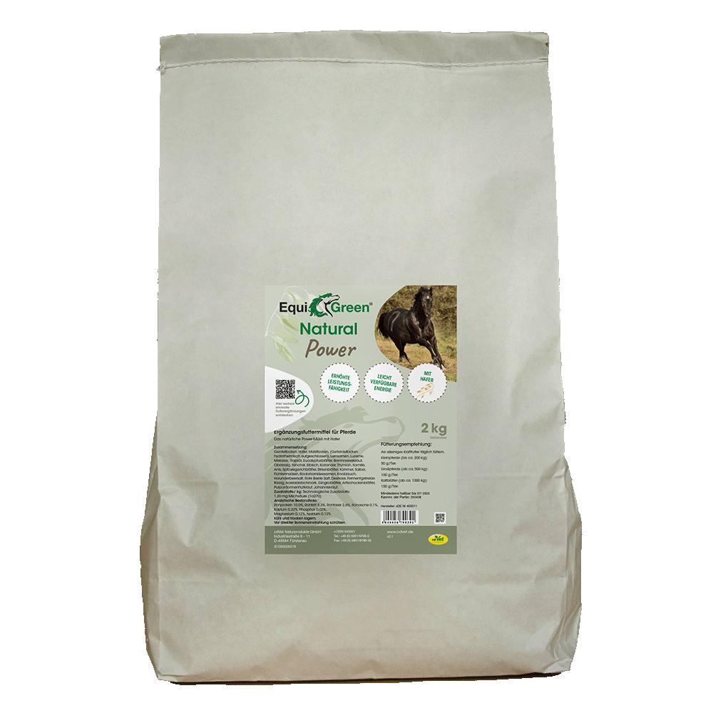 EquiGreen Natural Power mit Hafer 2 kg Probiergröße