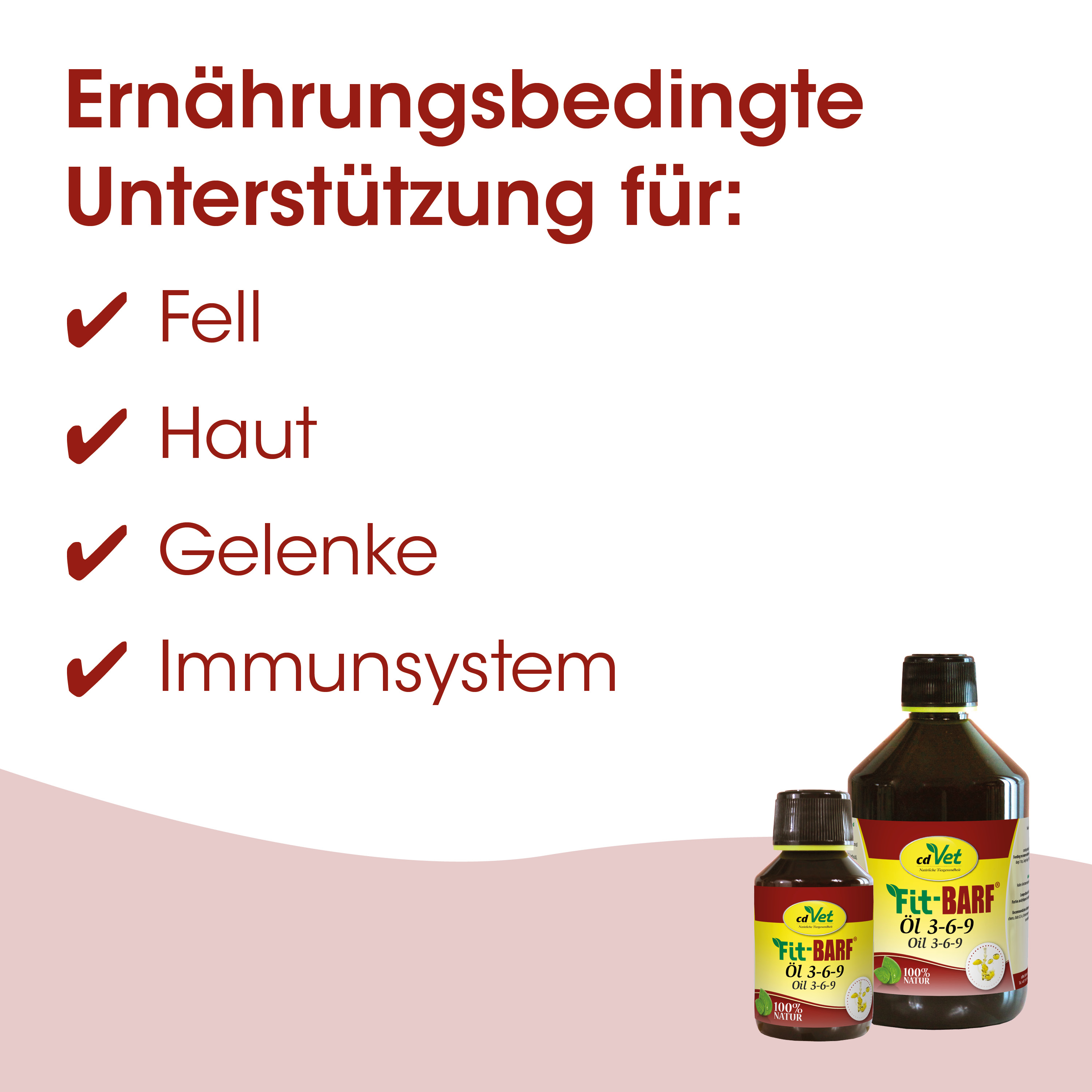 Fell, Haut, Gelenke, Immunsystem, Öl 3-6-9