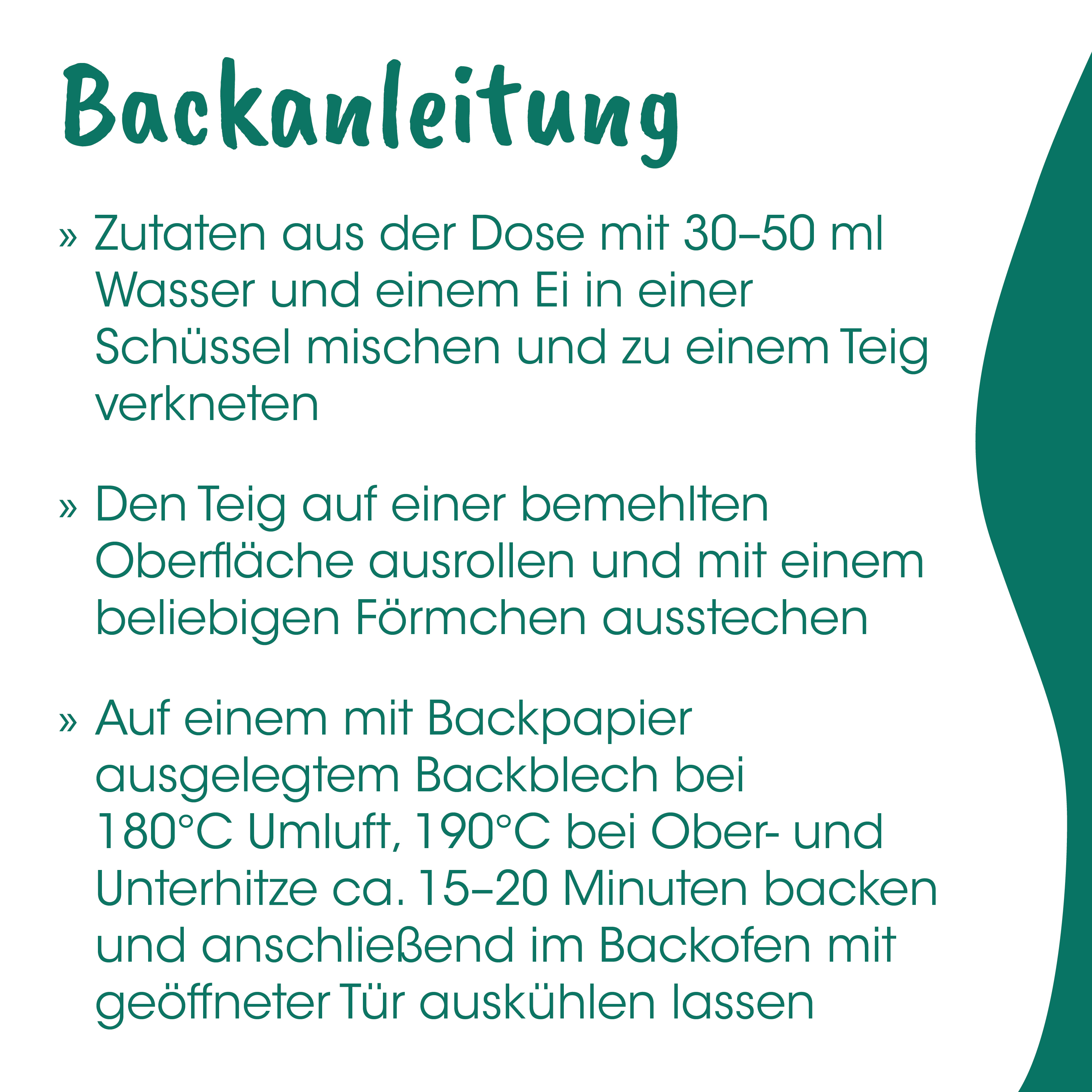 Backanleitung, Backofen, Backblech, Backblech, Backpapier