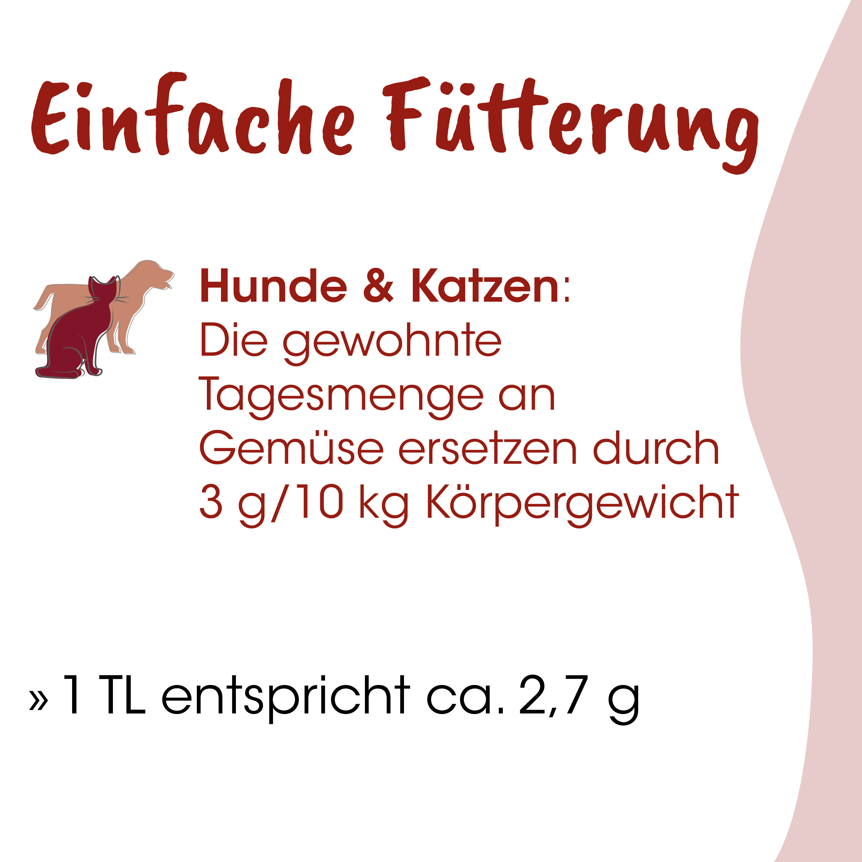 Hundefutter, Katzenfutter, Tiernahrung, Trockenfutter, 3-kg-Bestandteil