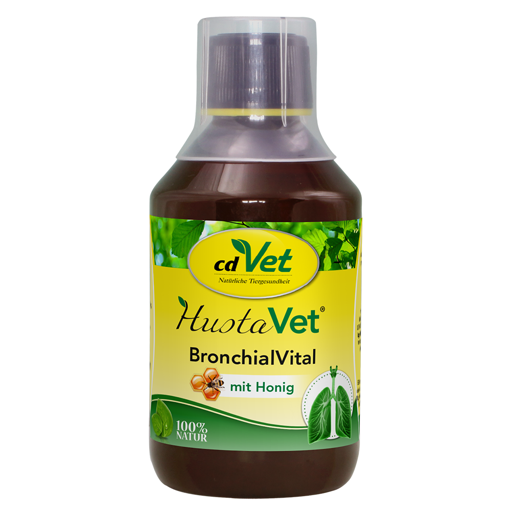 BronchialVital, HustavVet, mit Honig, natürlich, Tierzgesundheit