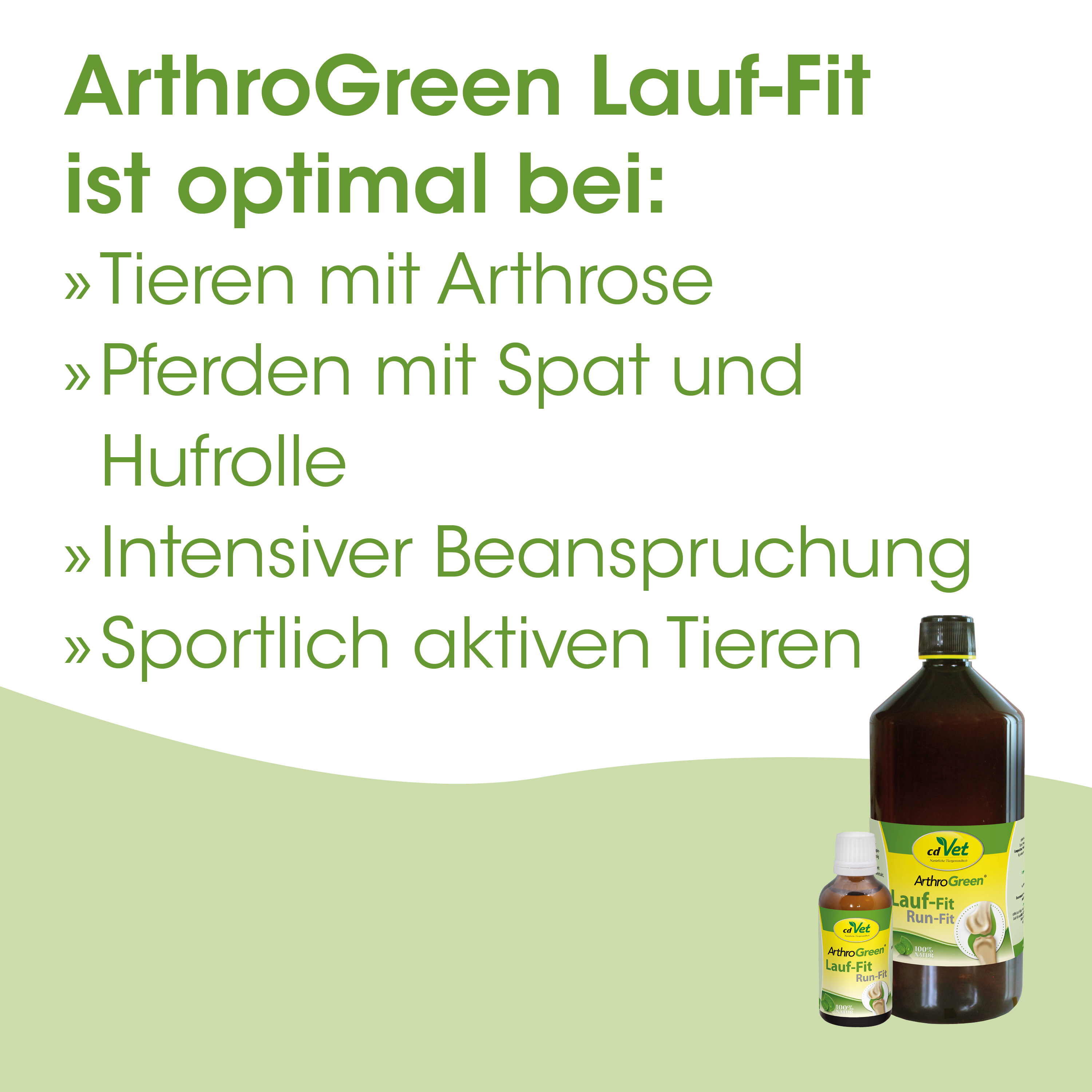 Lauf-Fit, Tierarzneimittel, ArthroGreen, Tiergesundheit, Gelenkpflege