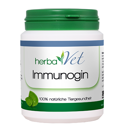 Immunogin, Supplement, Tiergesundheit, Kapsel, Grüne Flasche