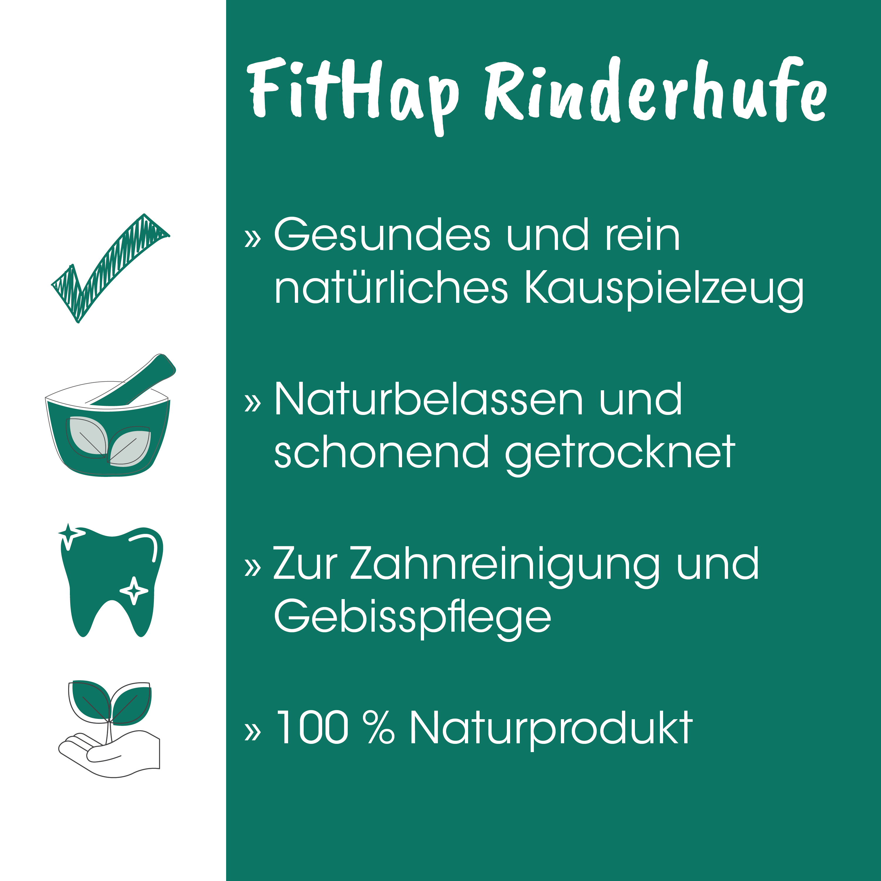 Kauartikel, Rinderhufe, Fit Hap, Naturprodukt, Naturkosmetik