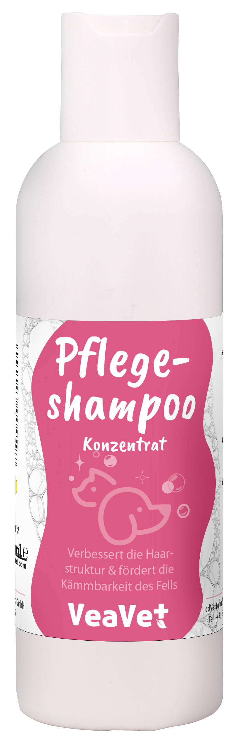 shampoo, konzentrat, pflege, rosa etikett, VeaVet