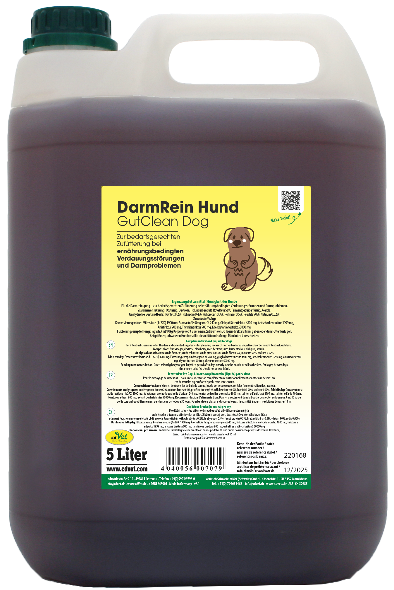 DarmRein Hund 5 L -sorbe-