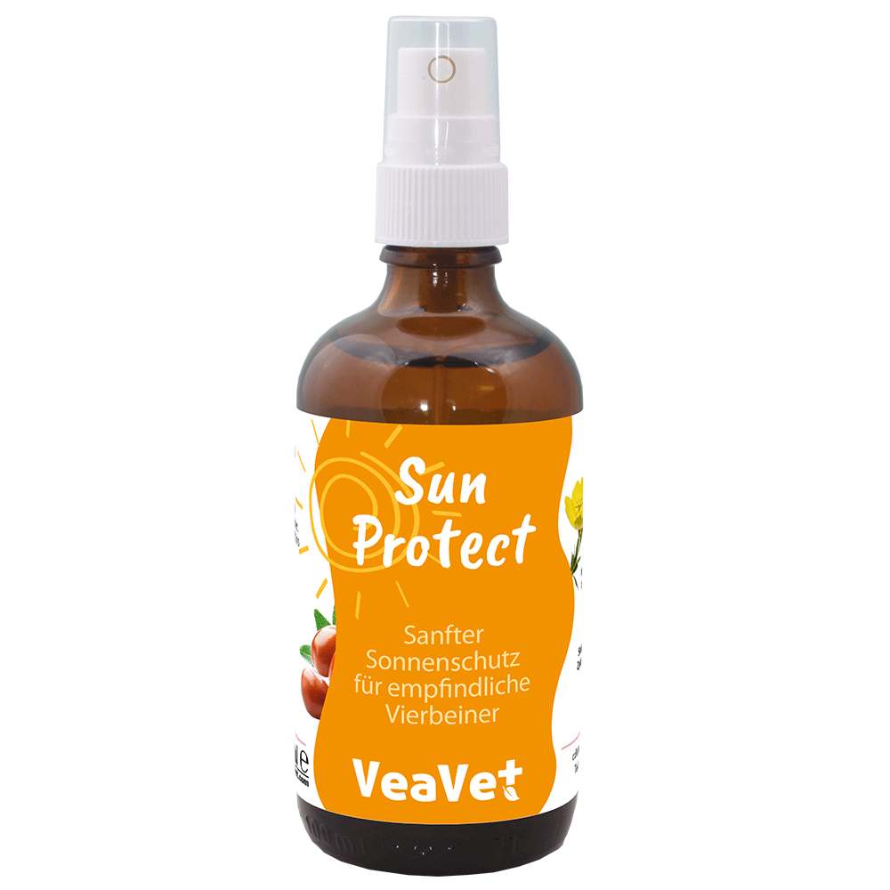 Sonnenpflege, Sonnencreme, Sprühflasche, Tierarztpflege, Vierbeinerschutz