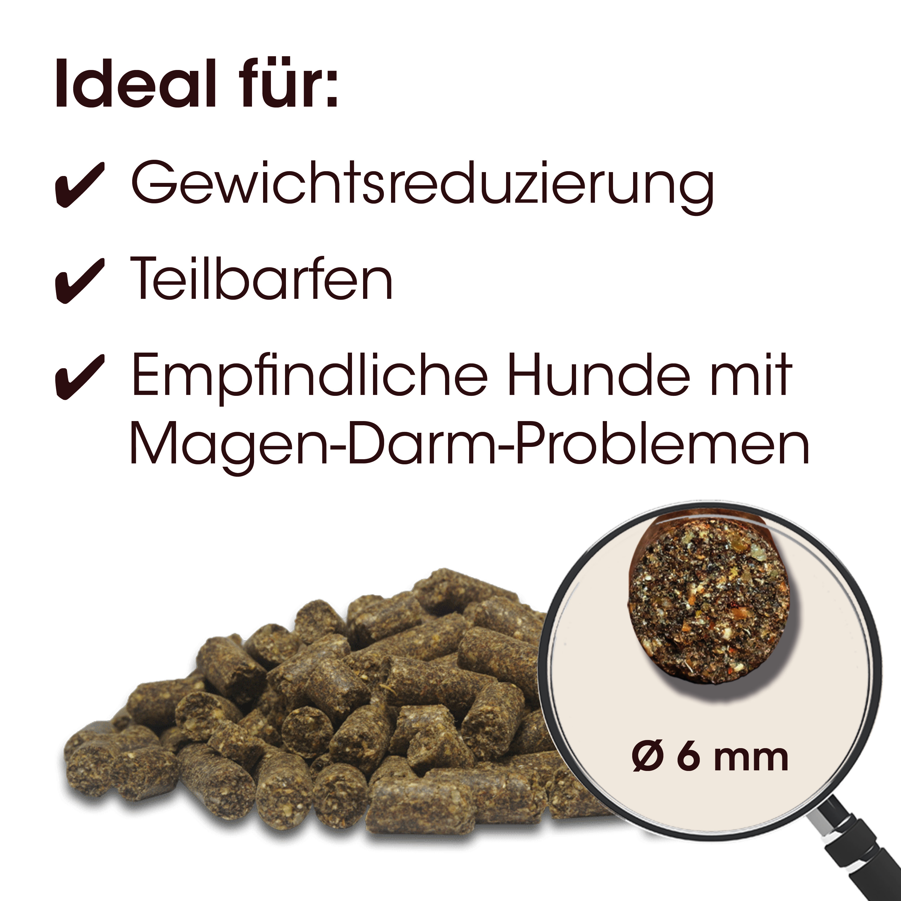 Hundeköder, Kauartikel, Kaupellets, Durchmesser 6 mm, Gehörte?