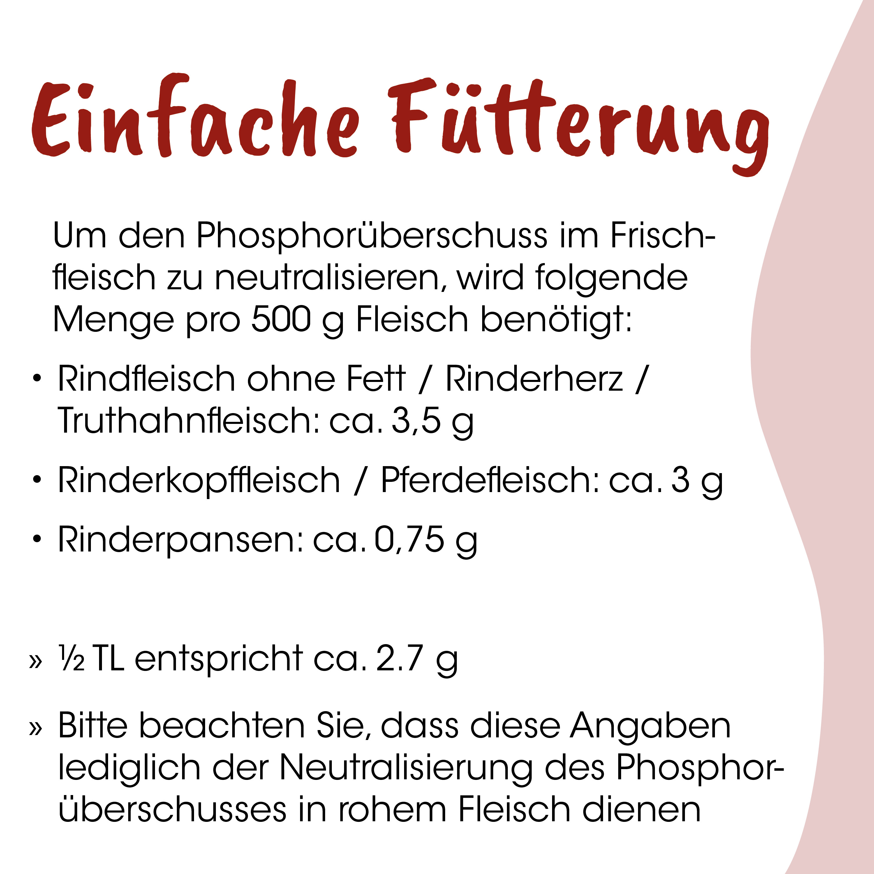Text, Infografik, Deutsch, Futter, Phosphor-Überschuss